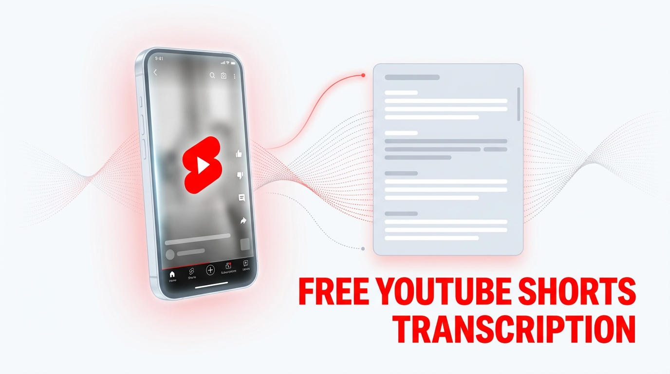 Free YouTube Shorts Transcription — AI-powered transcript tool